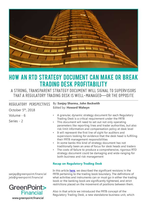 How An Rtd Strategy Document Can Make Or Break Trading Desk